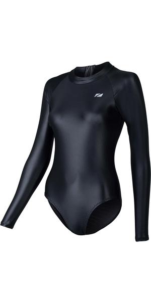 2026 ZONE3 Womens OWS Ti+ Thermal High Neck Long Sleeve Costume SW24WLTI101 - Black